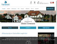 Tablet Screenshot of hoteltroense.dk